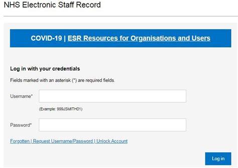 esr remote access log in